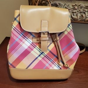 DARLING PLAID BACKPACK PURSE